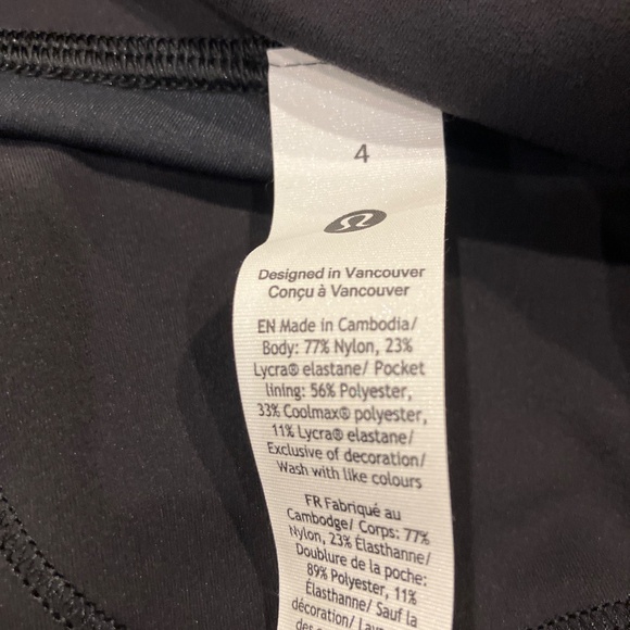 Lululemon leggings-excellent condition-size 4 - Picture 2 of 5